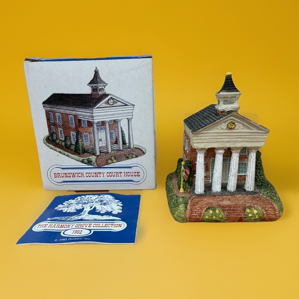 Harmony Grove Collection 1992 Brunswick County Courthouse Miniature Village